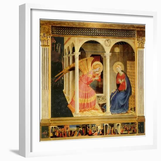 Annunciation, 1425-Fra Angelico-Framed Giclee Print