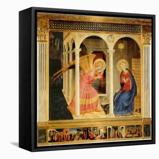 Annunciation, 1425-Fra Angelico-Framed Stretched Canvas