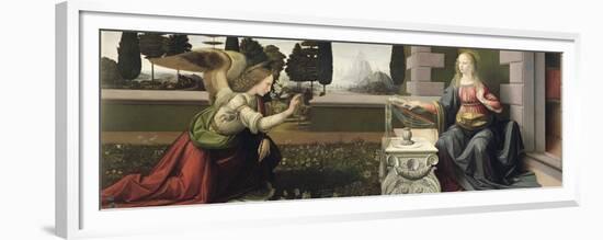 Annunciation, 1472-75-Leonardo da Vinci-Framed Giclee Print