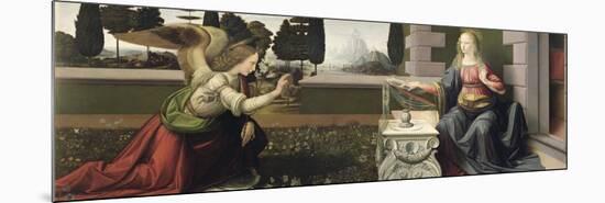 Annunciation, 1472-75-Leonardo da Vinci-Mounted Giclee Print