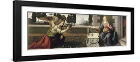 Annunciation, 1472-75-Leonardo da Vinci-Framed Giclee Print