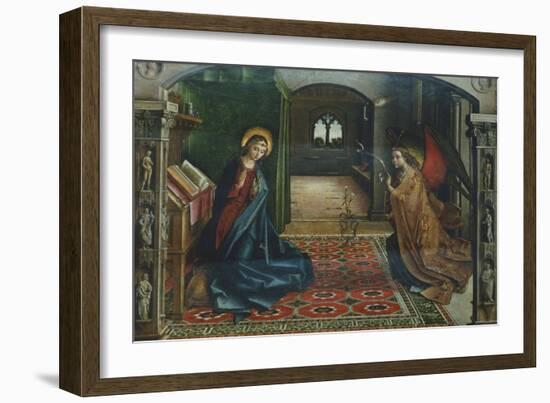 Annunciation, 1485-Pedro Berruguete-Framed Giclee Print