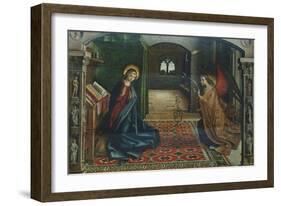 Annunciation, 1485-Pedro Berruguete-Framed Giclee Print