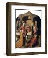 Annunciation, 1516-1517-Jean Bellegambe-Framed Giclee Print