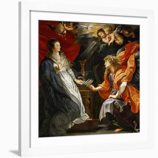 Annunciation, 1609-Peter Paul Rubens-Framed Giclee Print