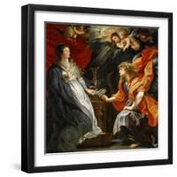 Annunciation, 1609-Peter Paul Rubens-Framed Giclee Print