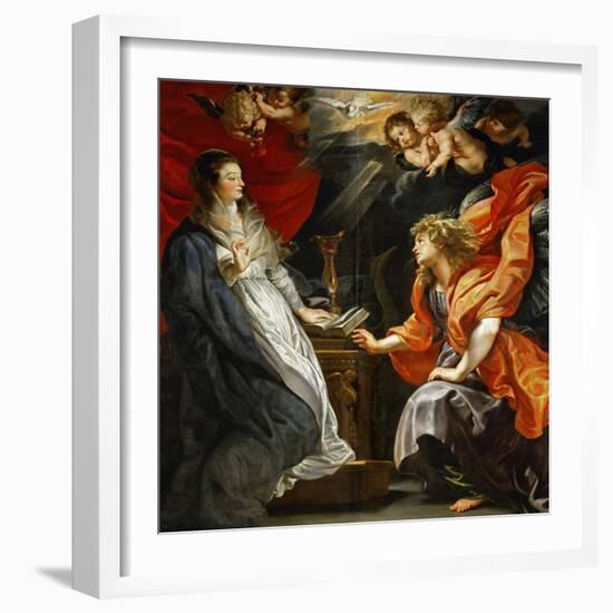 Annunciation, 1609-Peter Paul Rubens-Framed Giclee Print