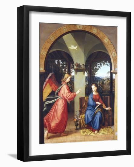 Annunciation, 1818-Julius Schnorr von Carolsfeld-Framed Giclee Print