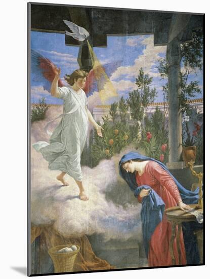 Annunciation, 1875, Fresco-Cesare Mariani-Mounted Giclee Print