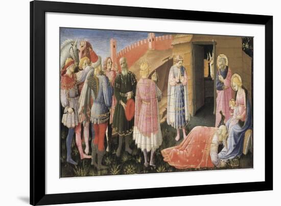 Annunciation Altarpiece-Fra Angelico-Framed Premium Giclee Print