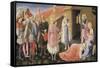 Annunciation Altarpiece-Fra Angelico-Framed Stretched Canvas