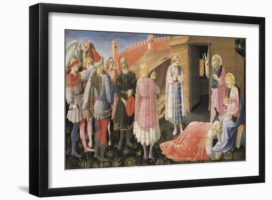 Annunciation Altarpiece-Fra Angelico-Framed Art Print