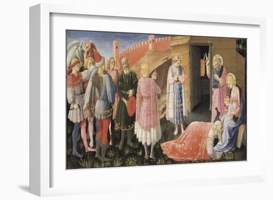 Annunciation Altarpiece-Fra Angelico-Framed Art Print