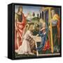 Annunciation and Saints-Filippino Lippi-Framed Stretched Canvas