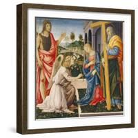 Annunciation and Saints-Filippino Lippi-Framed Giclee Print