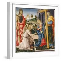 Annunciation and Saints-Filippino Lippi-Framed Giclee Print