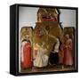 Annunciation and Saints-Taddeo di Bartolo-Framed Stretched Canvas