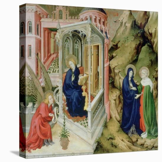 Annunciation and Visitation, 1394-1399-Melchior Broederlam-Stretched Canvas