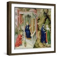 Annunciation and Visitation, 1394-1399-Melchior Broederlam-Framed Giclee Print