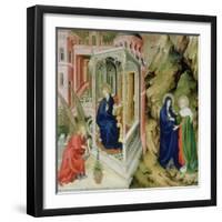 Annunciation and Visitation, 1394-1399-Melchior Broederlam-Framed Giclee Print