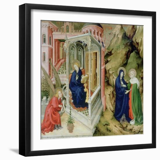 Annunciation and Visitation, 1394-1399-Melchior Broederlam-Framed Giclee Print