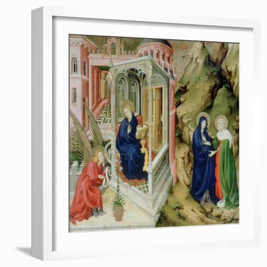 Annunciation and Visitation, 1394-1399-Melchior Broederlam-Framed Giclee Print