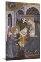 Annunciation, Angel Gabriel Kneeling to Mary-Pedro Serra-Stretched Canvas