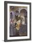 Annunciation, Angel Gabriel Kneeling to Mary-Pedro Serra-Framed Art Print