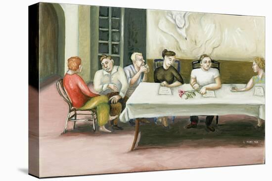 Annunciation at Table, 2006-Caroline Jennings-Stretched Canvas