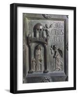 Annunciation, Bronze Panels from St Ranieri's Door, Ca 1180-Bonanno Pisano-Framed Giclee Print