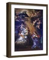 Annunciation, by Pietro Da Cortona-null-Framed Giclee Print