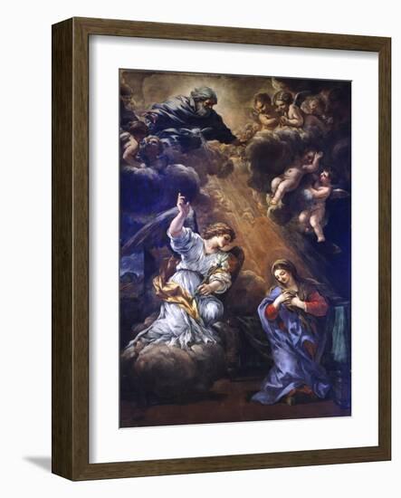 Annunciation, by Pietro Da Cortona-null-Framed Giclee Print