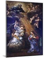 Annunciation, by Pietro Da Cortona-null-Mounted Giclee Print