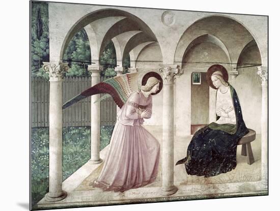 Annunciation, c.1438-1445-Fra Angelico-Mounted Giclee Print