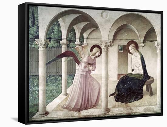 Annunciation, c.1438-1445-Fra Angelico-Framed Stretched Canvas