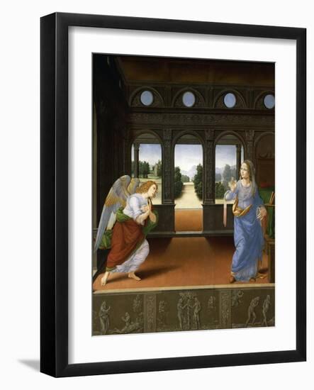 Annunciation, C.1480-Lorenzo di Credi-Framed Giclee Print