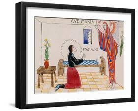 Annunciation, C.1912-Eric Gill-Framed Giclee Print