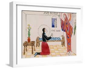 Annunciation, C.1912-Eric Gill-Framed Giclee Print