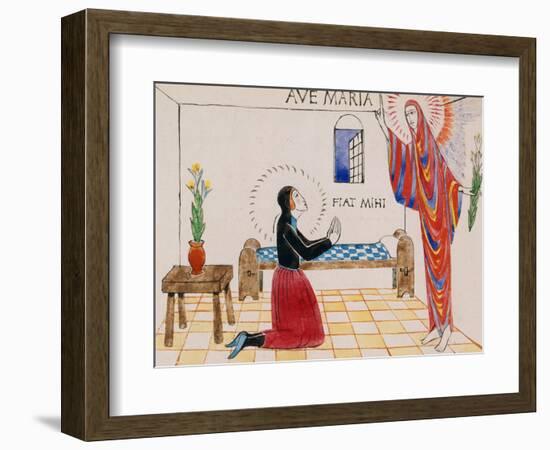 Annunciation, C.1912-Eric Gill-Framed Giclee Print