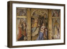 Annunciation, Church of Saint Thomas, Vallemaio, Lazio, Italy-Charles Bentley-Framed Giclee Print