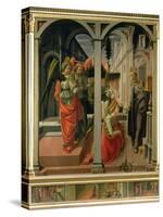 Annunciation, circa 1445-Fra Filippo Lippi-Stretched Canvas