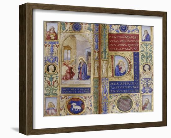 Annunciation, circa 1500-null-Framed Giclee Print