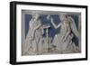 Annunciation, Detail from Predella of Last Judgment-Giovanni Della Robbia-Framed Giclee Print