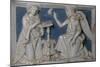 Annunciation, Detail from Predella of Last Judgment-Giovanni Della Robbia-Mounted Giclee Print