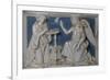 Annunciation, Detail from Predella of Last Judgment-Giovanni Della Robbia-Framed Giclee Print