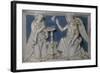 Annunciation, Detail from Predella of Last Judgment-Giovanni Della Robbia-Framed Giclee Print