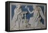 Annunciation, Detail from Predella of Last Judgment-Giovanni Della Robbia-Framed Stretched Canvas