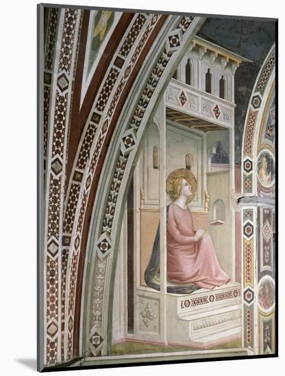 Annunciation, Detail from Stories of Virgin: Marriage of Virgin-Taddeo Gaddi-Mounted Giclee Print