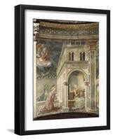 Annunciation, Detail from the Stories of the Virgin, 1467-1469-Filippo Lippi-Framed Giclee Print