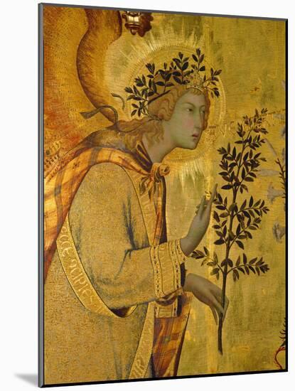 Annunciation, Detail of Gabriel-Simone Martini-Mounted Premium Giclee Print